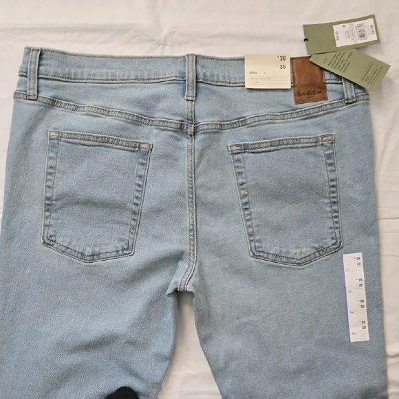 Goodfellow & Co Men's Denim Slim Jeans - Light Blue - Picture 5 of 7